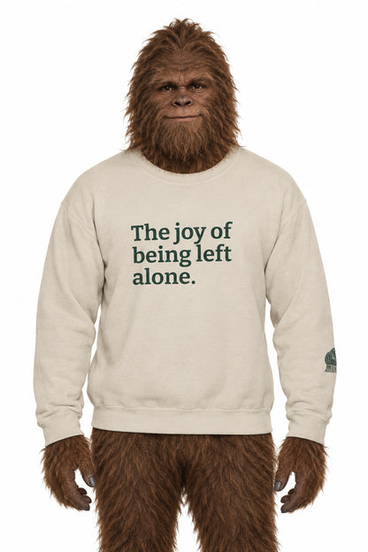 The Joy of Being Left Alone | Reading Sasquatch Sweatshirt