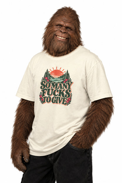 So Many Fucks to Give | Retro Comfort Colors Tee